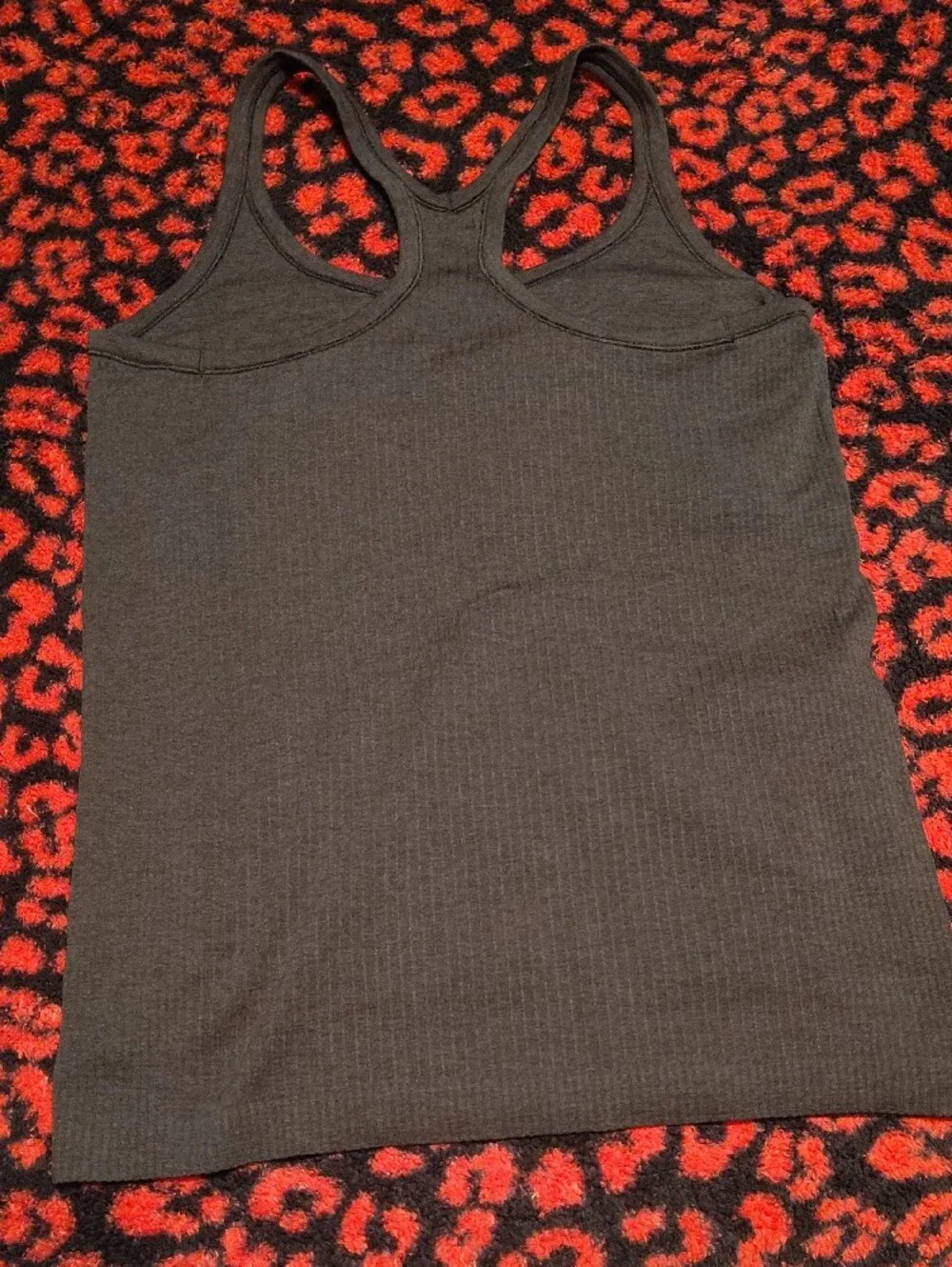 lululemon athletica Black Ribbed Racerback Tank